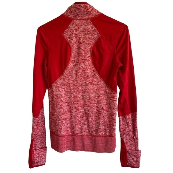 Zella Red Zeltek Slimfit Performer Quarter Zip Pullover, Size S - Picture 5 of 8